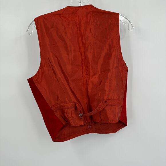 Juan Sebastian Womens Vest L Suede Western Boho Cottagecore Vintage Festival - Picture 2 of 6